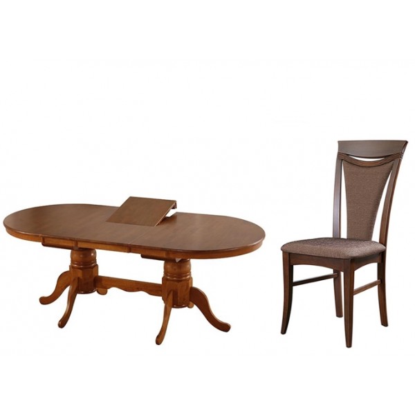 Vilmos-Rotunda étkezőasztal 4db székkel
